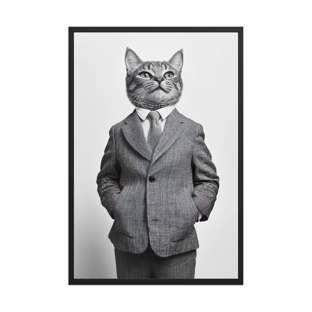 Cat Wearing Suit