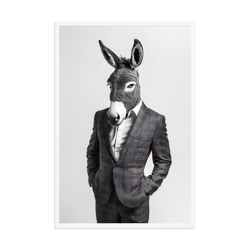 Donkey Wearing Suit