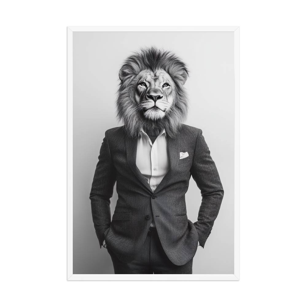 Lion Wearing Suit