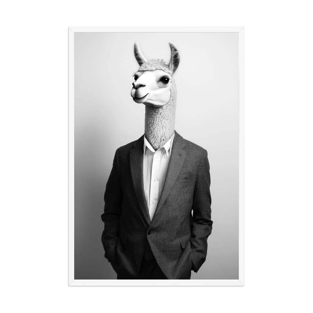 Alpaca Wearing Suit