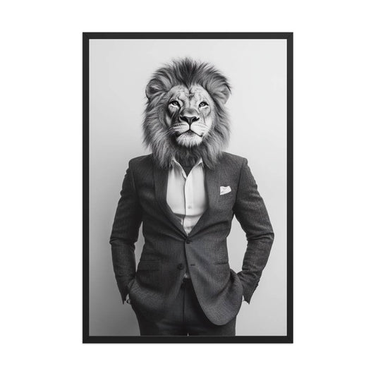 Lion Wearing Suit