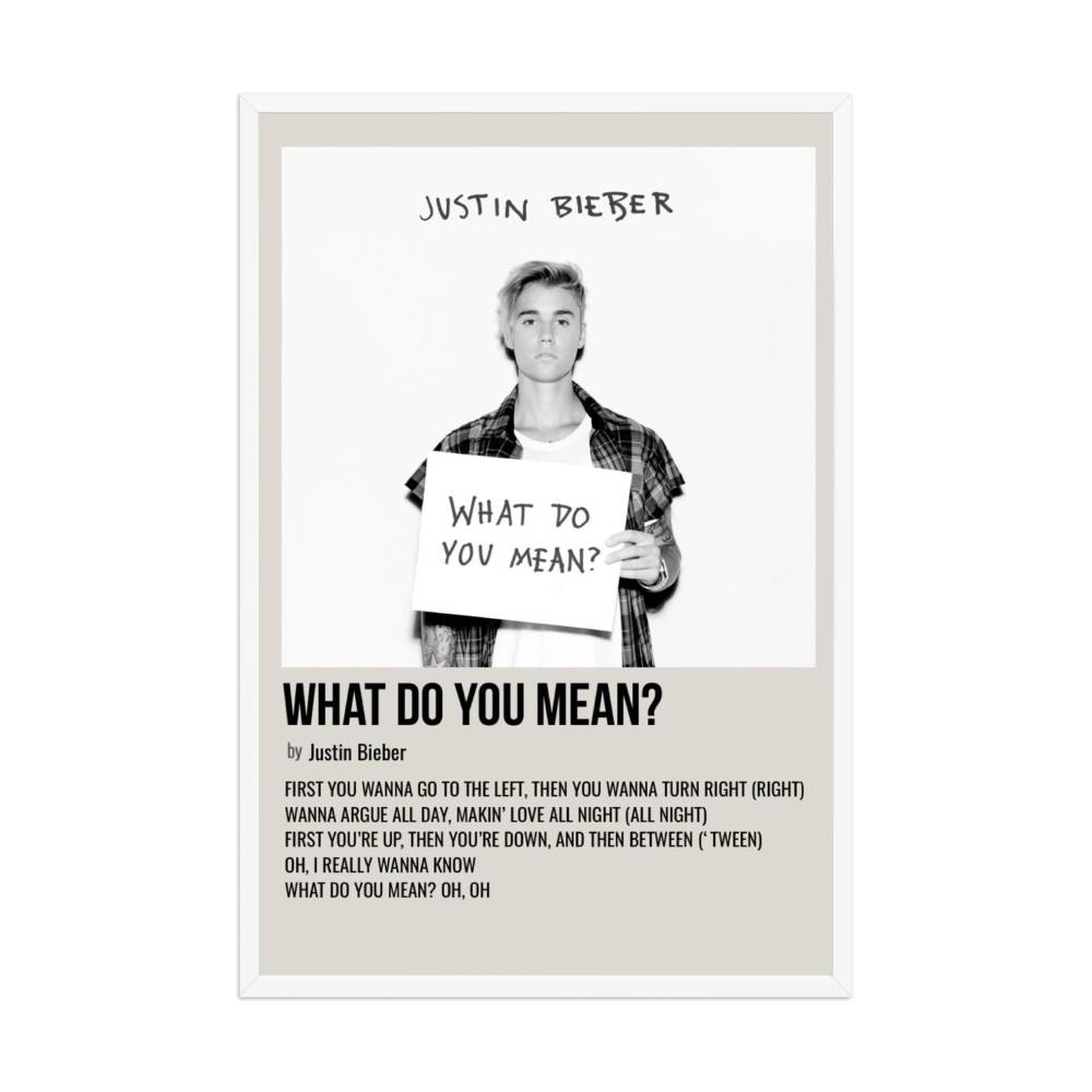 Justin Bieber What Do You Mean